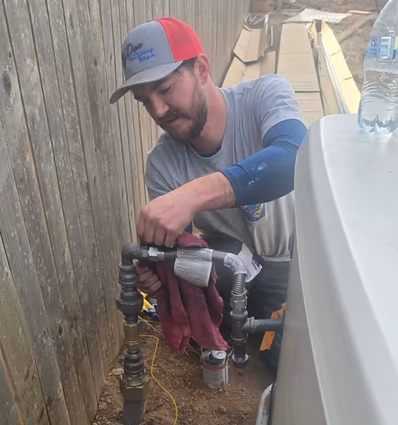 Dan working on generac generator in Amarillo Texas