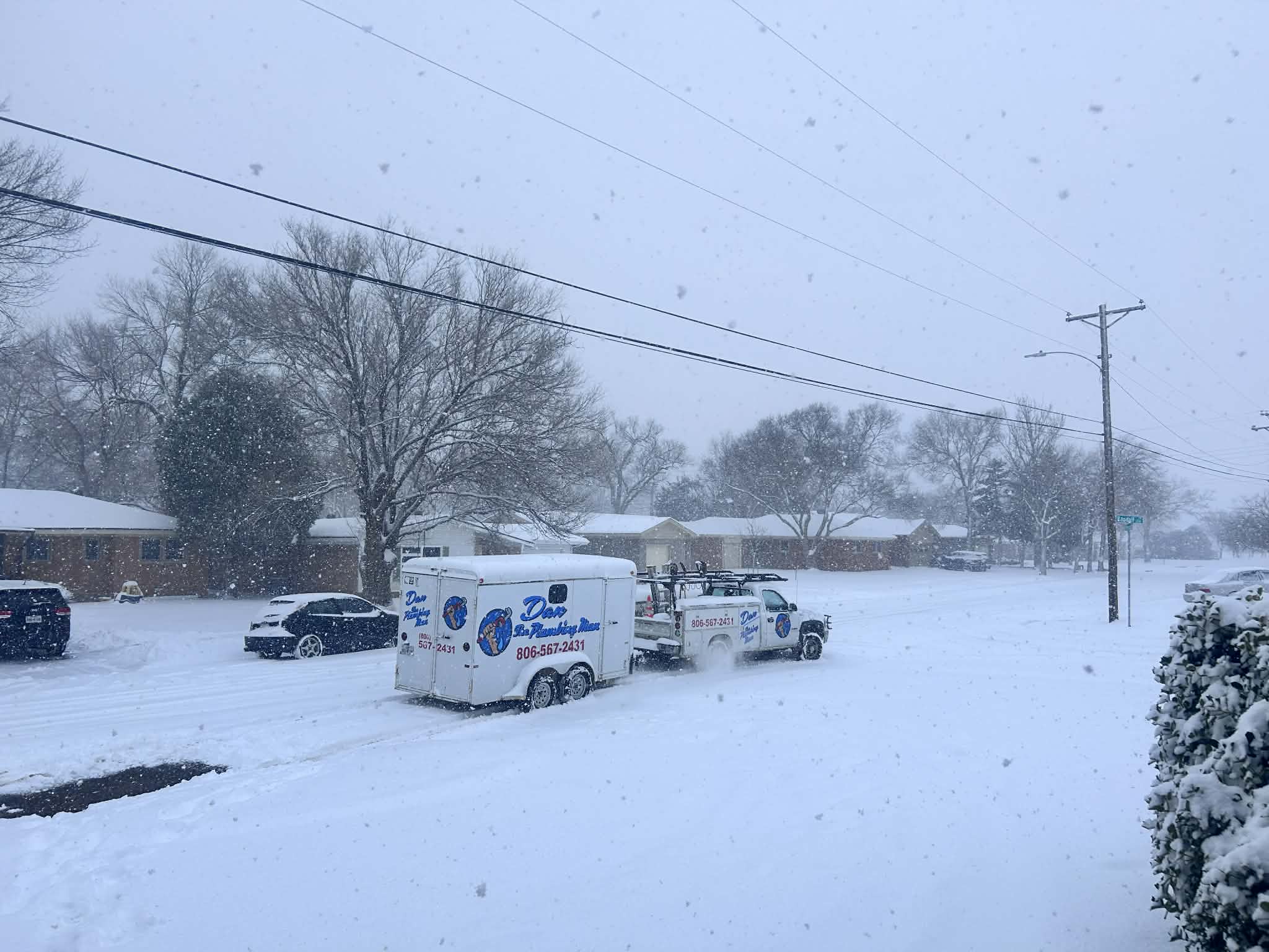 Rain or snow, day or night Dan the plumbing man will be there when you need us!  Dan the plumbing man in Amarillo Texas 